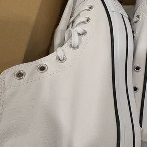 Converse White and Black High-Tops